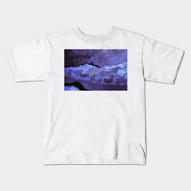 Lascaux cave paintings (E448/0114) Kids T-Shirt by SciencePhoto